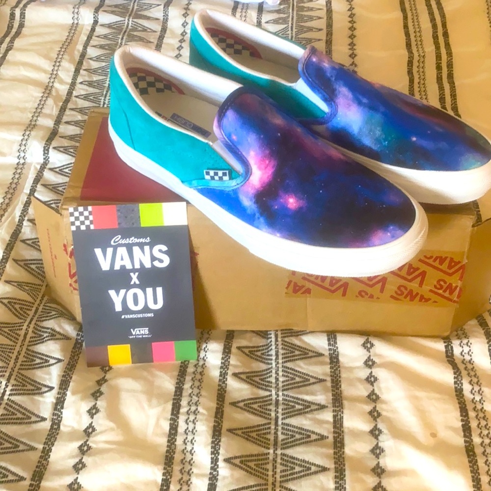 Brand new in box Cosmic Galaxy Vans.